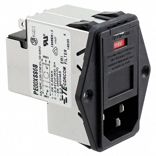 6-6609930-5 TE Connectivity Corcom Filters  Moduli di ingresso alimentazione (PEM)